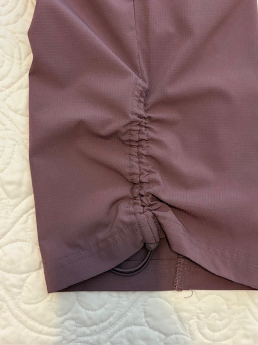 Eddie Bauer Rainier Active Water Repel Capri Pants Women Size L Mauve Polyester - Picture 4 of 6